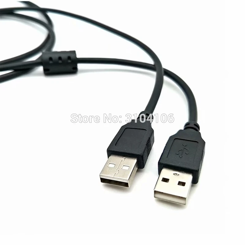 كابل تمديد USB ذكر إلى ذكر ، محول USB ، شفاف ، أزرق ، مضاد للتدخل ، واقي مزدوج ، 0.3 م ، 0.5 م ، 1.5 م ، 3 م ، 5 م ، جديد