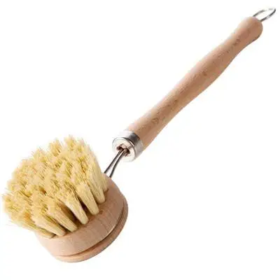 

Natural Brush Wooden Long Handle Pan Pot Brush Dish Bowl Washing Cleaning Brush Household Kitchen Gadgets Brushes Cleaning Tools