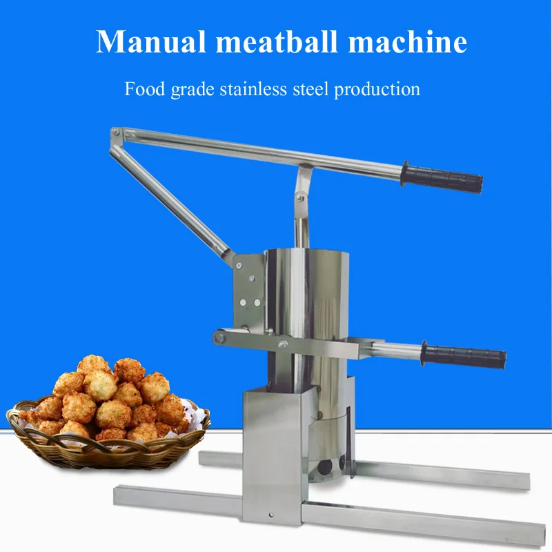 stainless steel manual meatball frying machine meat ball making machine balls forming machine fish ball maker former tool