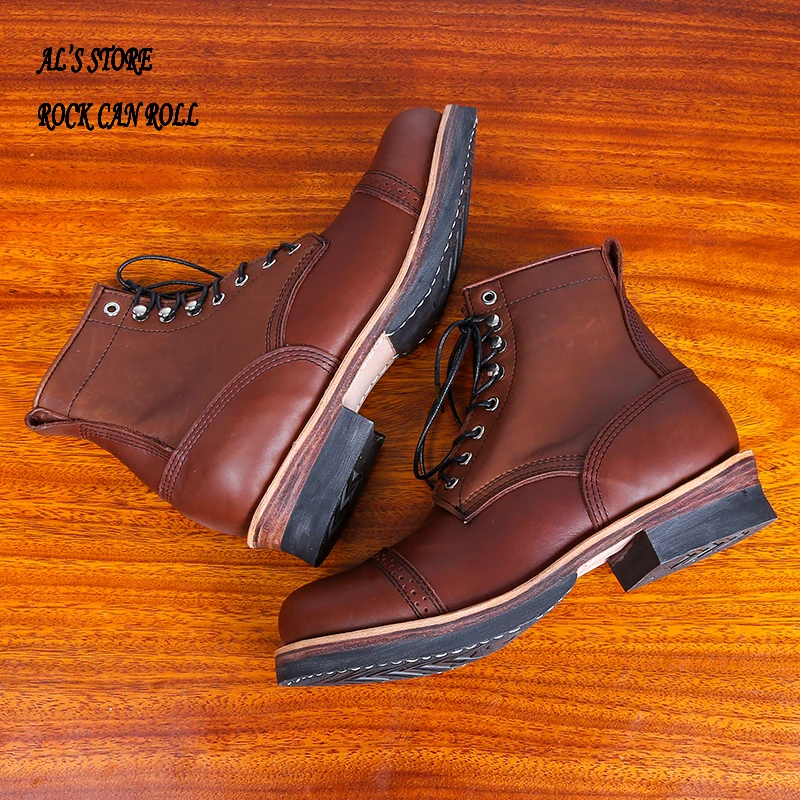 XW400 RockCanRoll Super Quality Size 35-52 Handmade Goodyear Welted Durable Italian Cowhide Boots Custom Made Available