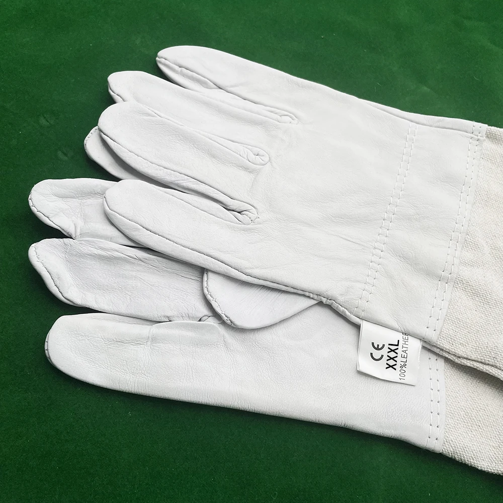 1 Pair Beekeeper Protective Gloves Long Sleeve Xl XXl 3Xl Size Available Anti Bit For Honey Harvesting Or Extracting Bee Tools