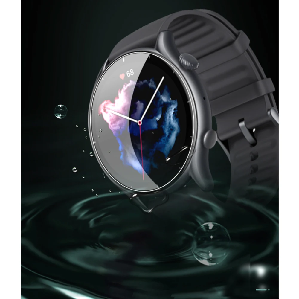 2PCS Weiche Hydrogel Film HD Ultra-dünne Volle Schutz Film Für GTR3 Smartwatch Zubehör Nicht Glas Für amazfit GTR 3/3 pro