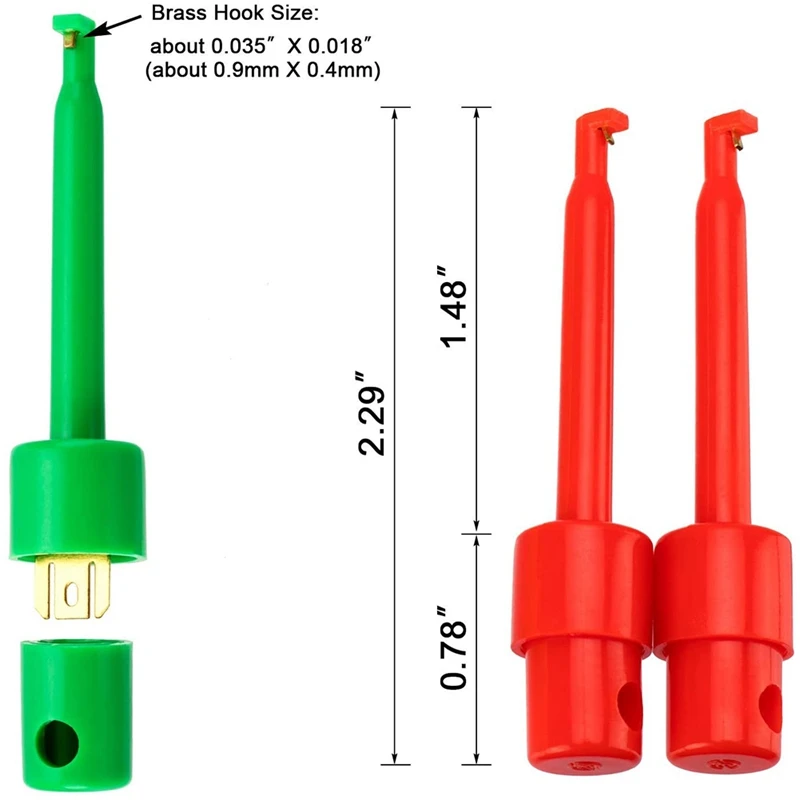 30Pcs Measuring Clamps, Test Tips, Multimeter Wire Lead Test Clip, Electronic Mini Test Probe Set,Pcb Tester Grabber