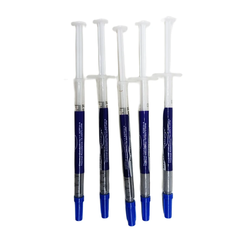 5pcs/lot Popular grey color thermal grease silicone Processor cooling paste thermal paste 1g