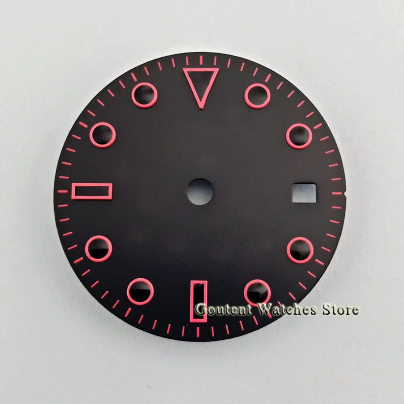 1PCS Goutent 28.5mm Sterile Dial With Date Window fit 2824 2836 Miyota 8215 8205 821A movement