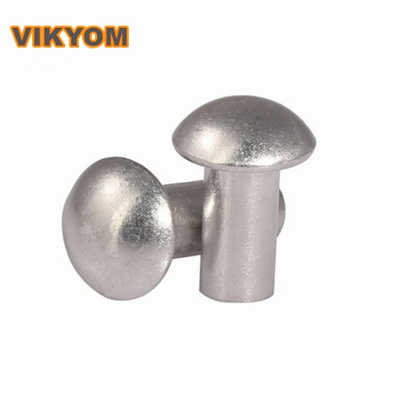 Rivetti solidi a testa tonda GB867 rivetto in alluminio a testa semicircolare a percussione a testa tonda rivetti semicircolari M2 M3 M4 M5 M6 M8