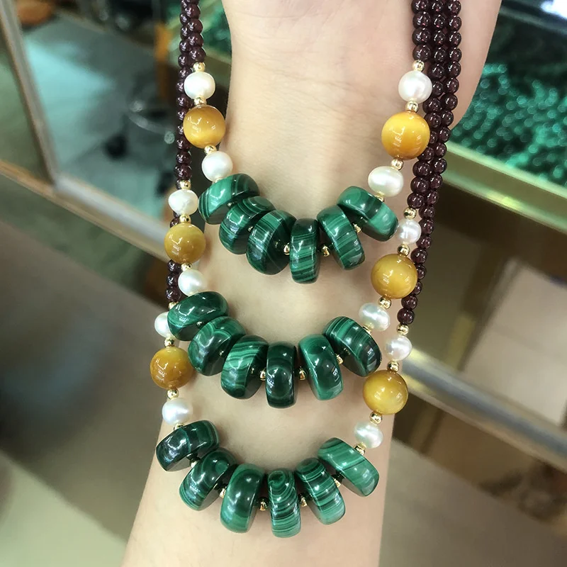 

Hot Selling Natural Hand-carve Jade Malachite Necklace Pendant Fashion Jewelry Accessories Men Women Luck Gifts