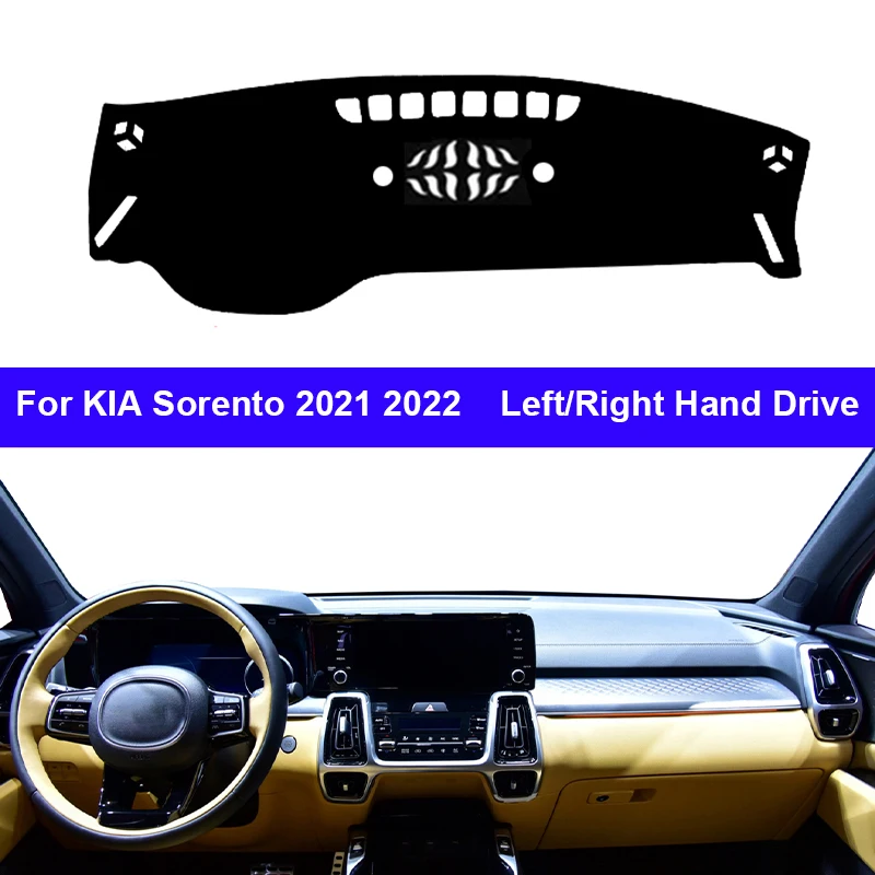 Car Inner Dashboard Cover For KIA Sorento 2021 2022 Auto Dash Mat Carpet Cape Sun Shade Dashmat Pad