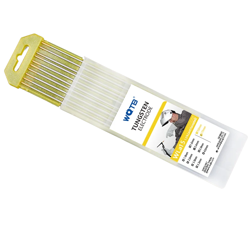 Professional Tig Tungsten electrodes welding rod WC20 WL15 WL20 WP WZR8 WS20 gold electrodes for TIG ARC welding machine