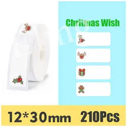 Niimbot D11 Cute Christmas Decoration Thermal Label Sticker New Year Xmas Party Gifts Waterproof for Portable Label Printer