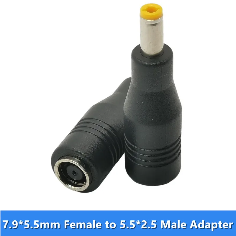 DC 7.9 x 5.5mm Female to DC 5.5 x 2.5mm Male Connectors Adapter for Portable Backup Power Station Rechargeable Battery Pack