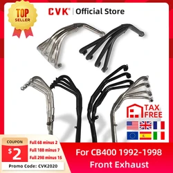 CVK Stainless Steel Motorcycles Front Exhaust Pipe Manifold Header Exhaust Tube For CB400 1992-1998 CB 400 VTEC 1999-2008