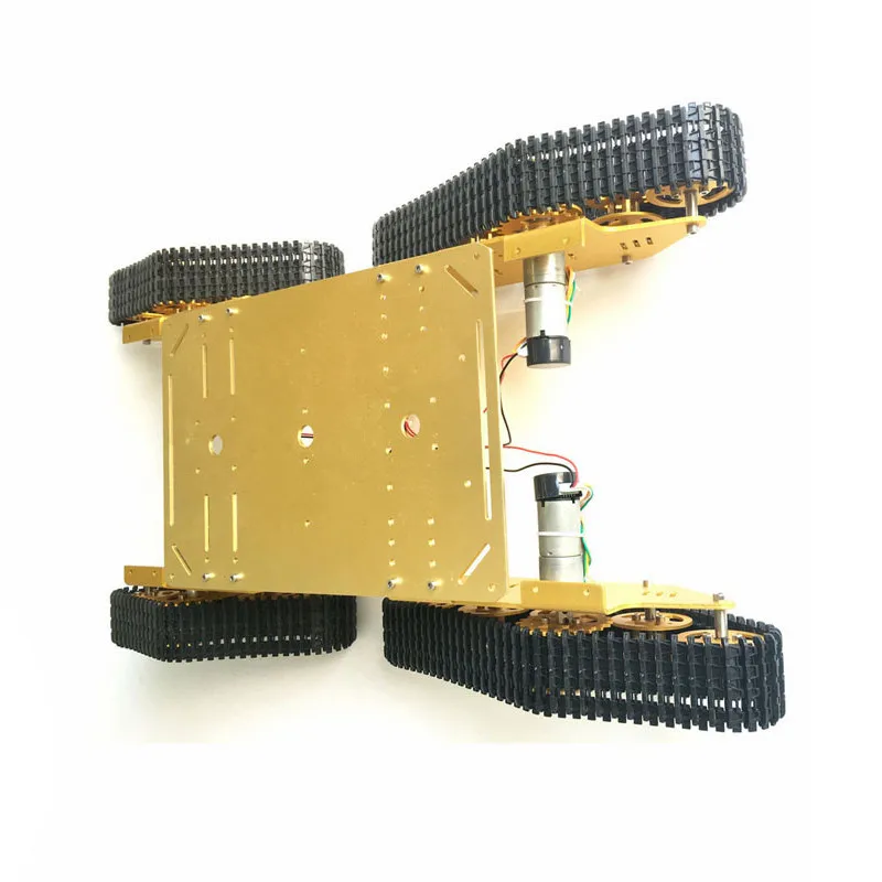 4WD T900 Lớn Kim Loại Khung Gầm Xe Tăng Bộ Thông Minh Bánh Xích Mô Hình Robot Mô Men Xoắn Cao 9V/12V DC tự Làm Giáo Dục Chịu Tải Trọng Lớn