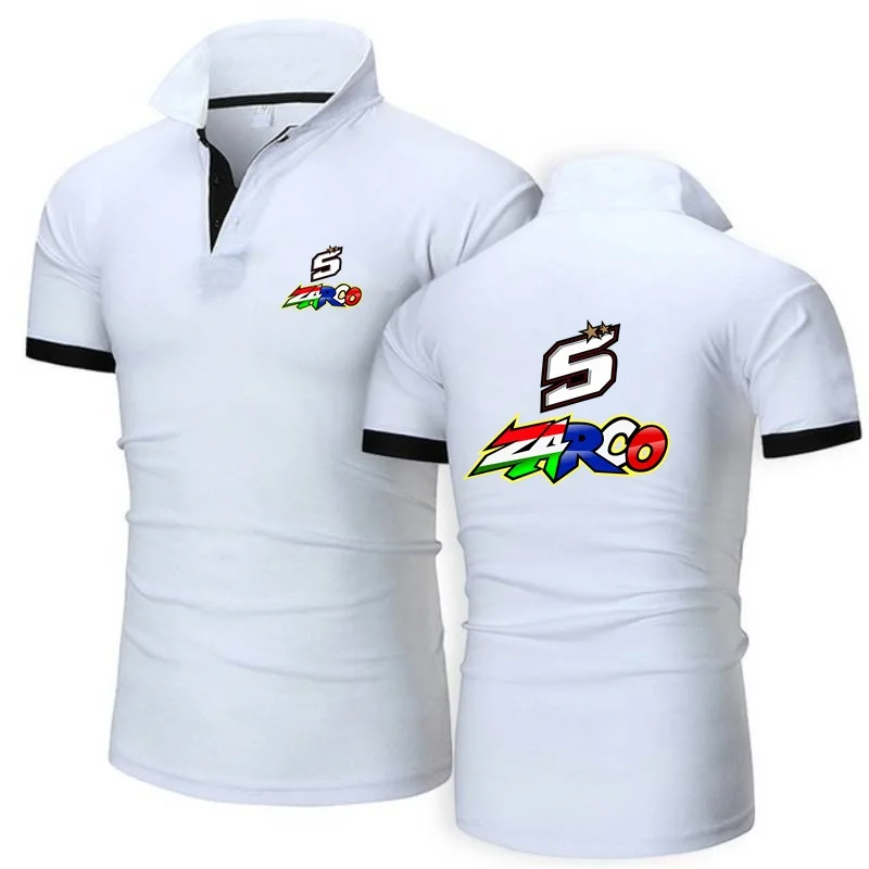 Polo Shirts Hunting Fishing Men\'s TShirt JOHANN ZARCO No. 5 Top Tees Military Style Short Sleeve Jersey Golftennis Sportwear