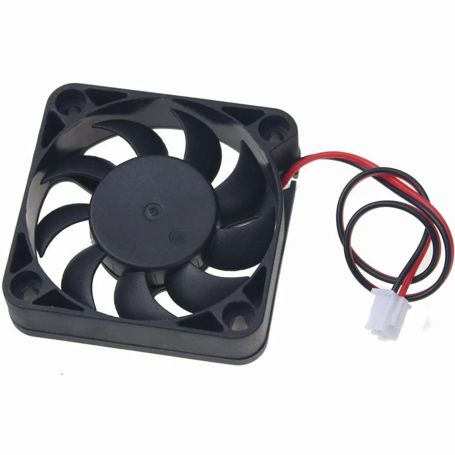 1 Pcs Waktu Luang DC 5V 2Pin 50 Mm X 10 Mm 50 Mm CPU Case Mini Brushless Cooling Fan 50X50X10 Mm 5 Cm 5010 9 Bilah Kecil Exhaust Cooler