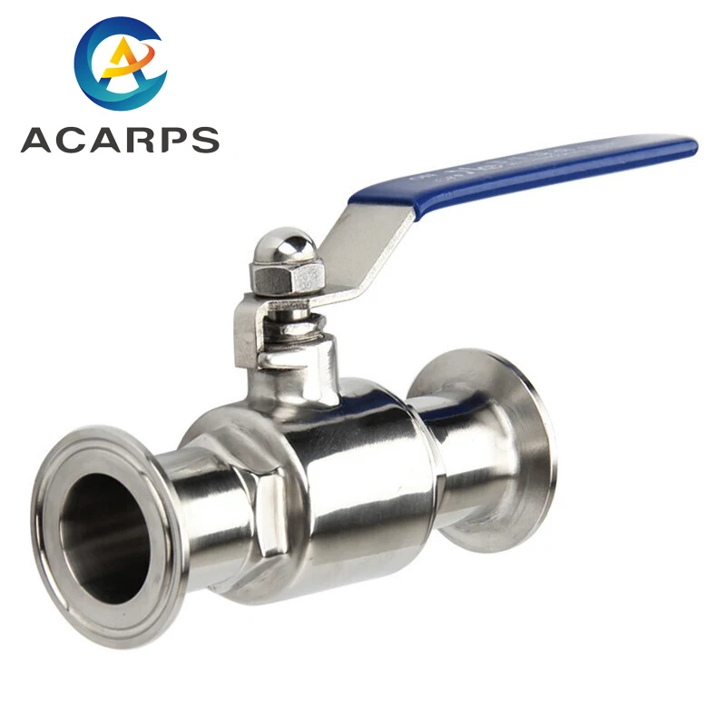 19mm 25mm 32mm 38mm Sanitary Straight-Through Ball Valve 304 Stainless Steel Quick-Installed Ball Valve Snap-In Food Grade Valve