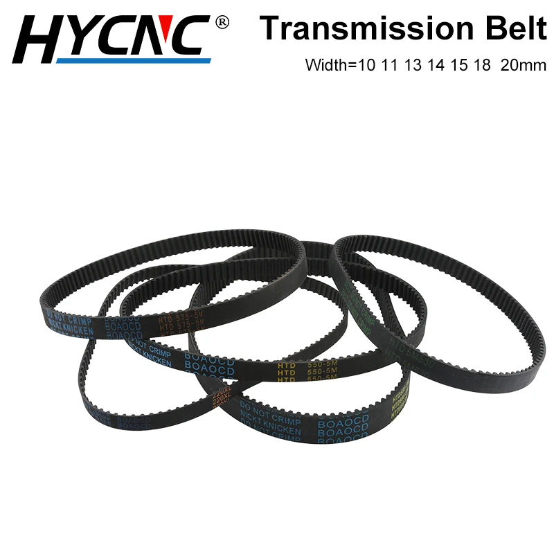 

Spiral Tooth HTD 5M Open Timing Belt Width 10 11 13 14 15 18 20 30mm Pulley Rack Gear CNC 3D Printer Drive Belt