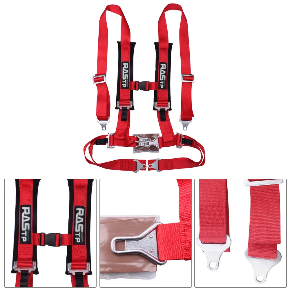 Cường Lực Cao Cấp Polyester Webbing Xe Sửa Đổi 2 Inch 4 Điểm Đua Xe Kart Dây An Toàn Nhanh Chóng Phát Hành Dây An Toàn 3 Inch 5 Điểm
