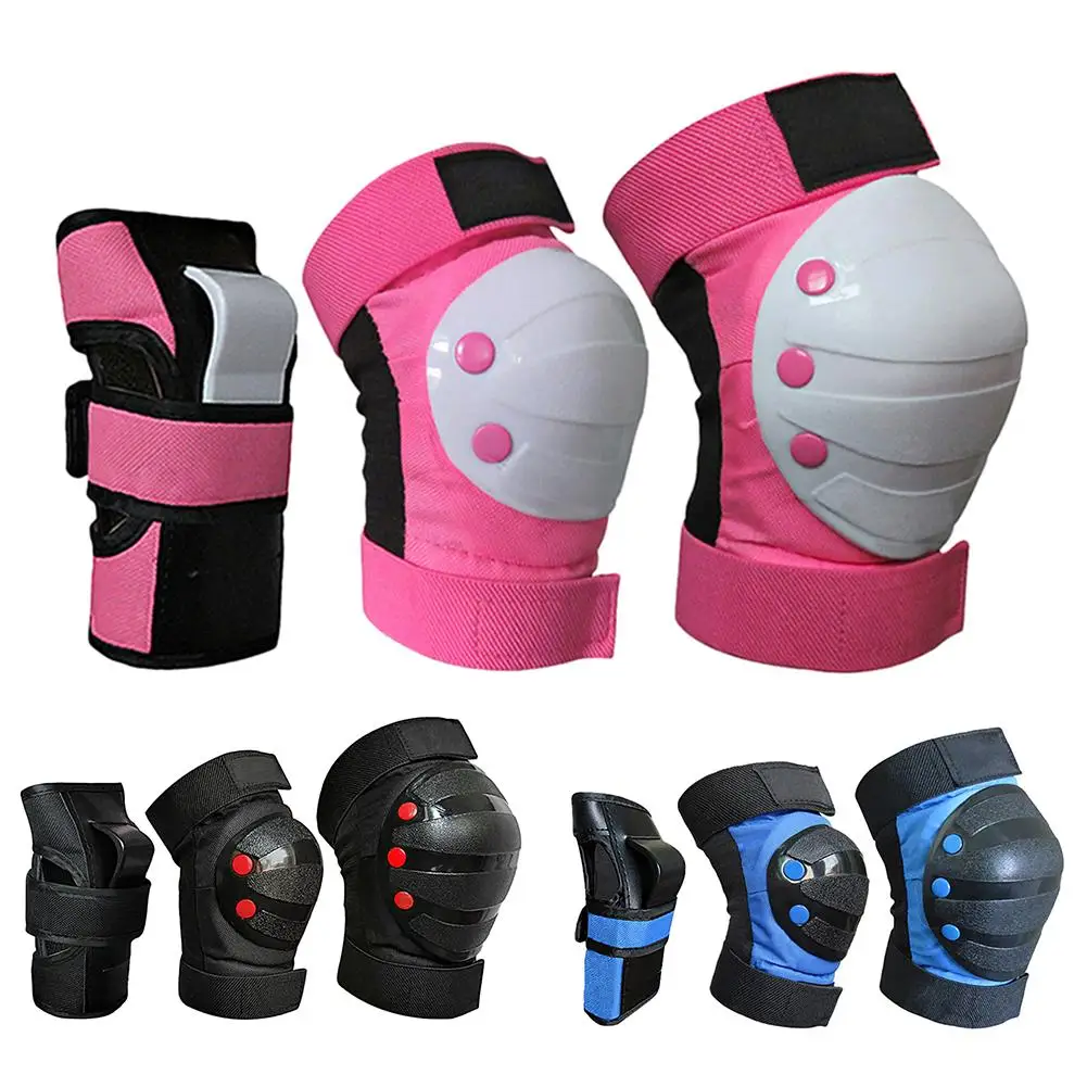 Kids Knee Pads Set Protective Gear Kit Knee Elbow Pads with Wrist Guards Child Safety Pads for Rollerblading Skating