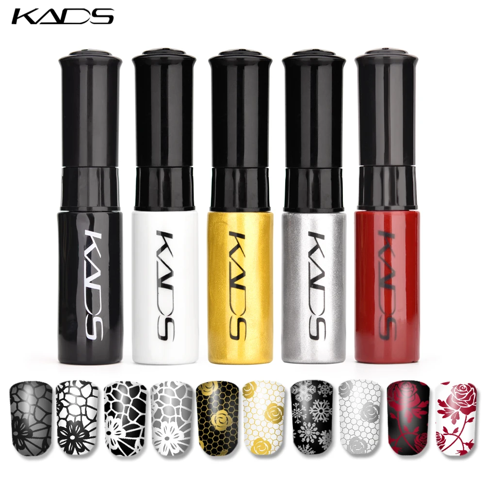 1 Bottle Nail Polish & Nail Stamping Polish 47 Colors Gold Silver Black White Nail Printing Lacquer Varnish For Nail Art Plate