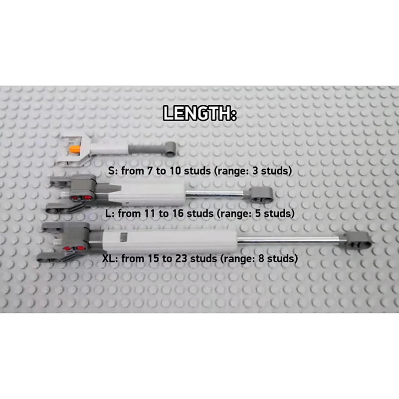 MOC Building Blocks Technical Parts 1pcs LINEAR ACTUATOR 15-23M & 1pcs Block 3X4X2 compatible with Lego 40918+61904 for Boys Toy