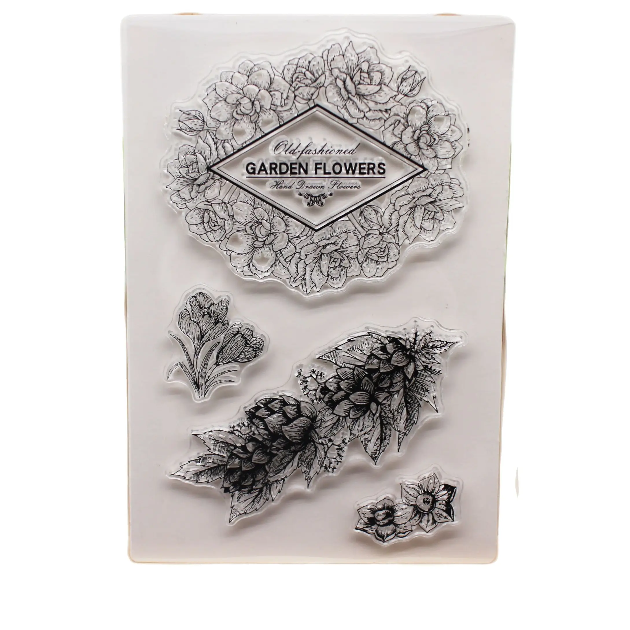 

Garden Flower Rubber/silicone Stamps flower/leaves Seal For Scrapbooking photo album Craft Card Album Decorative clear stamp set