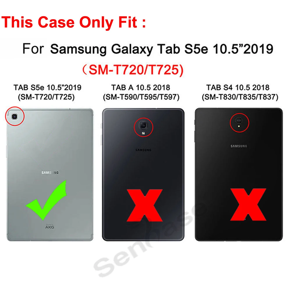 For Samsung Galaxy Tab S5e 10.5 inch 2019 SM-T720 SM-T725 Case Kids Safe Armor Shockproof PC Silicon Hybrid Stand Tablet Cover