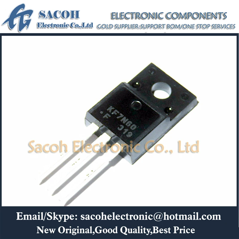 

New Original 10Pcs/Lot KF7N60F KF7N60P KF7N60 OR KF7N65F KF7N65P KF7N65 TO-220F/220 7A 600V Power MOSFET New Original IC