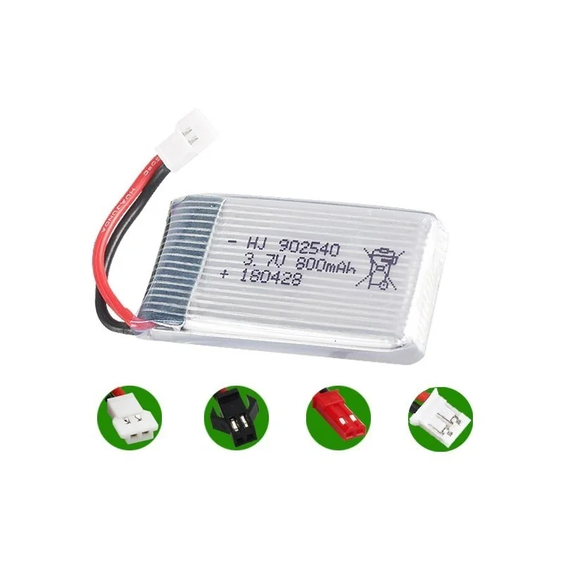 3.7V 800mAh 902540 bateria Lipo dla Syma X5 X5C X5SC X5SW TK M68 MJX X705C SG600 zdalnie sterowany Quadcopter Drone części zamiennych