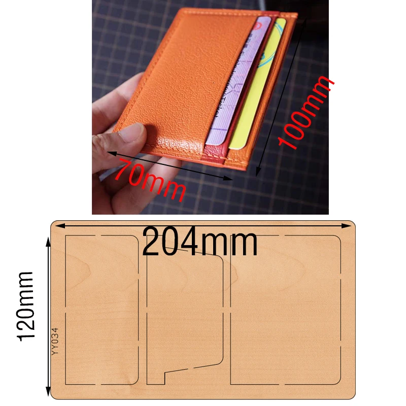 YY034 manual die-cutting die card small bag wood die is compatible with most manual die-cutting machines