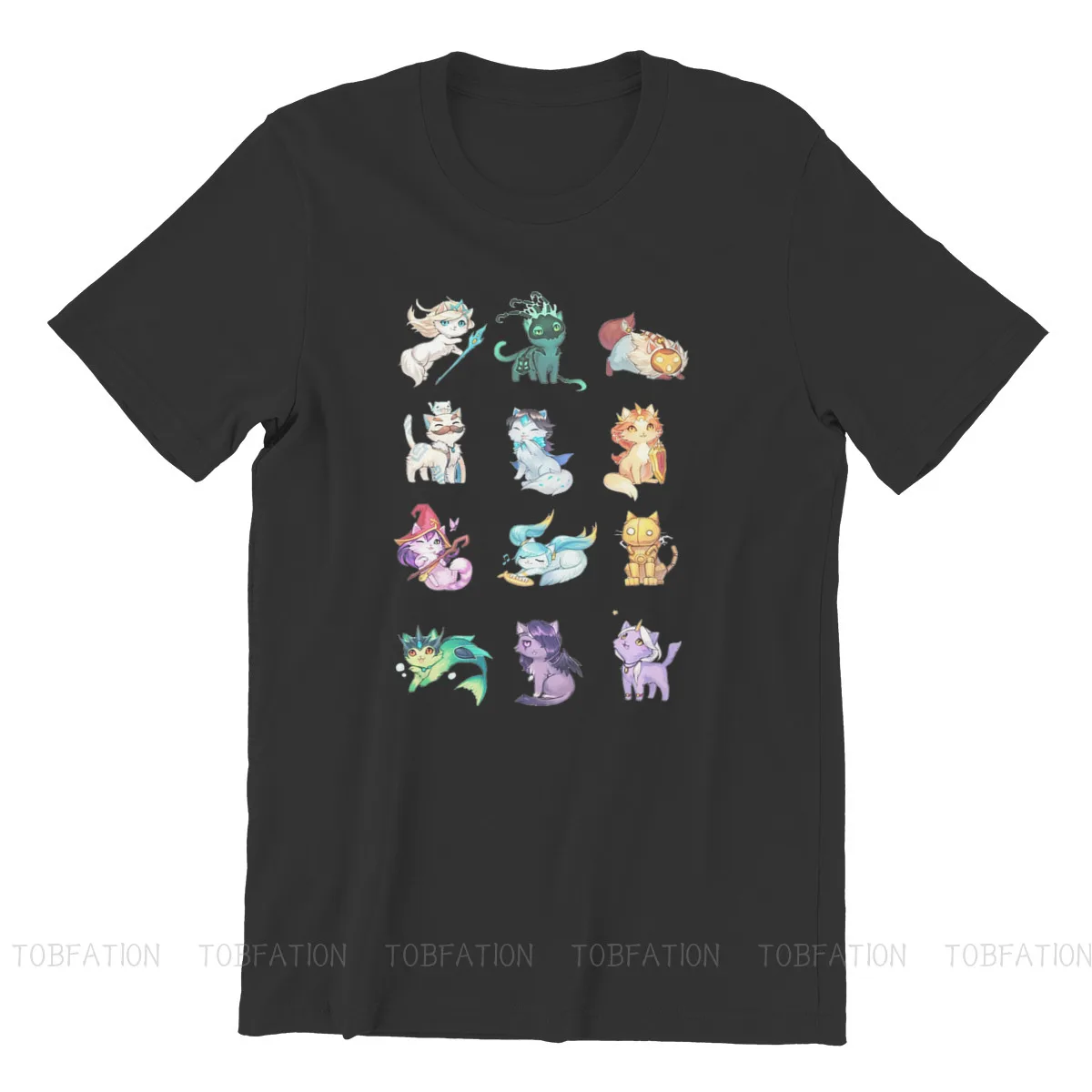 League Of Legends LOL 100% Cotton TShirts League of Support Cats Essential Personalize Homme T Shirt Funny Clothing 6XL