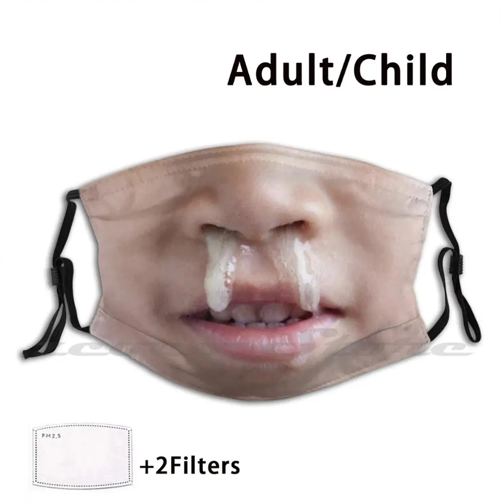 

Flowing Nose Washable Trending Customized Pm2.5 Filter Mask Alexinho2020 Flowing Nose Runny Nose Mucus Nose Mucus Funny Runny