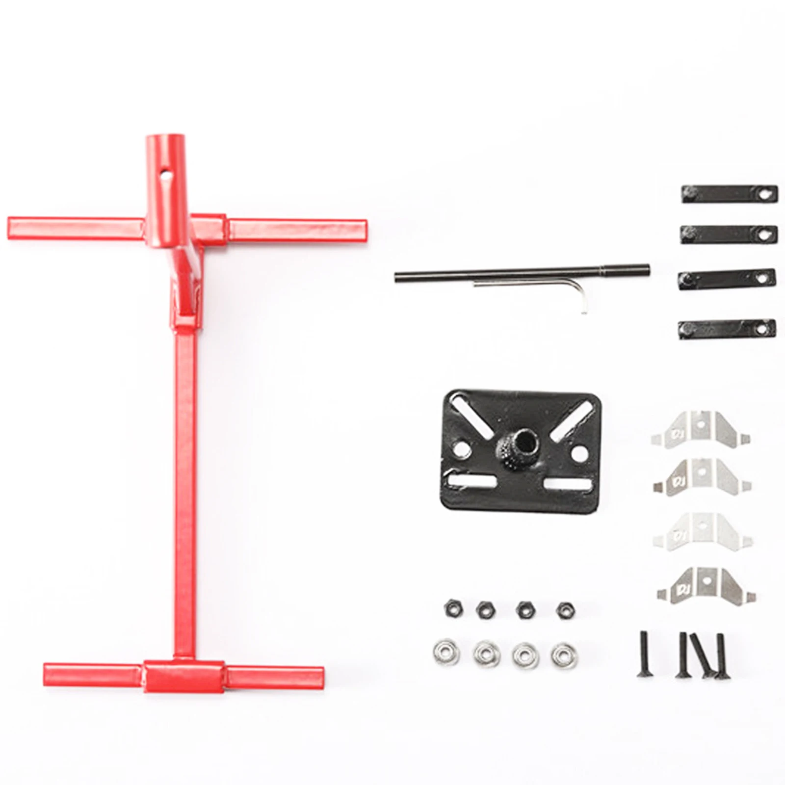 Universal Rotatable Simulated V8 Motor Engine Maintenance Repair Bracket Stand for 1/10 RC Car SCX10 Tools