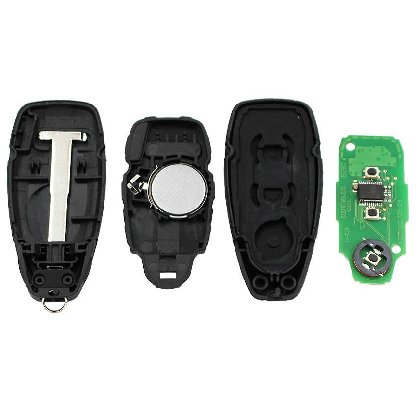 full Remote Key fob 434MHz ID83 4D63 chip for Ford Focus C-Max Mondeo Kuga Fiesta B-max S-max Galaxy KR55WK48801 + insert key