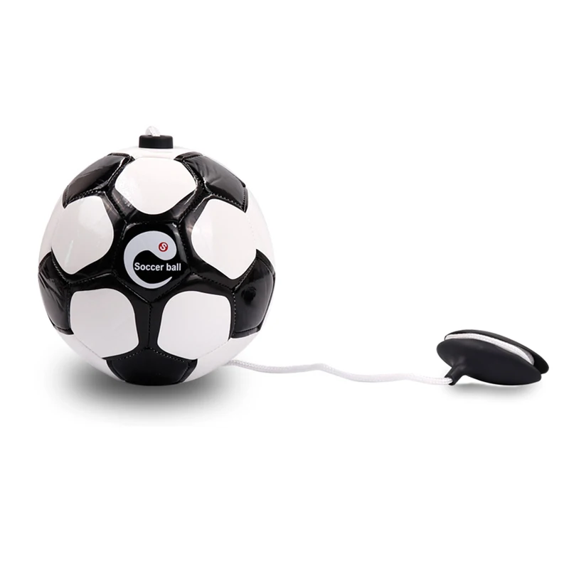 

1PCS New soccer ball size 2 with rope football Kick beginner Practice Belt Training Equipment Standard Official profession