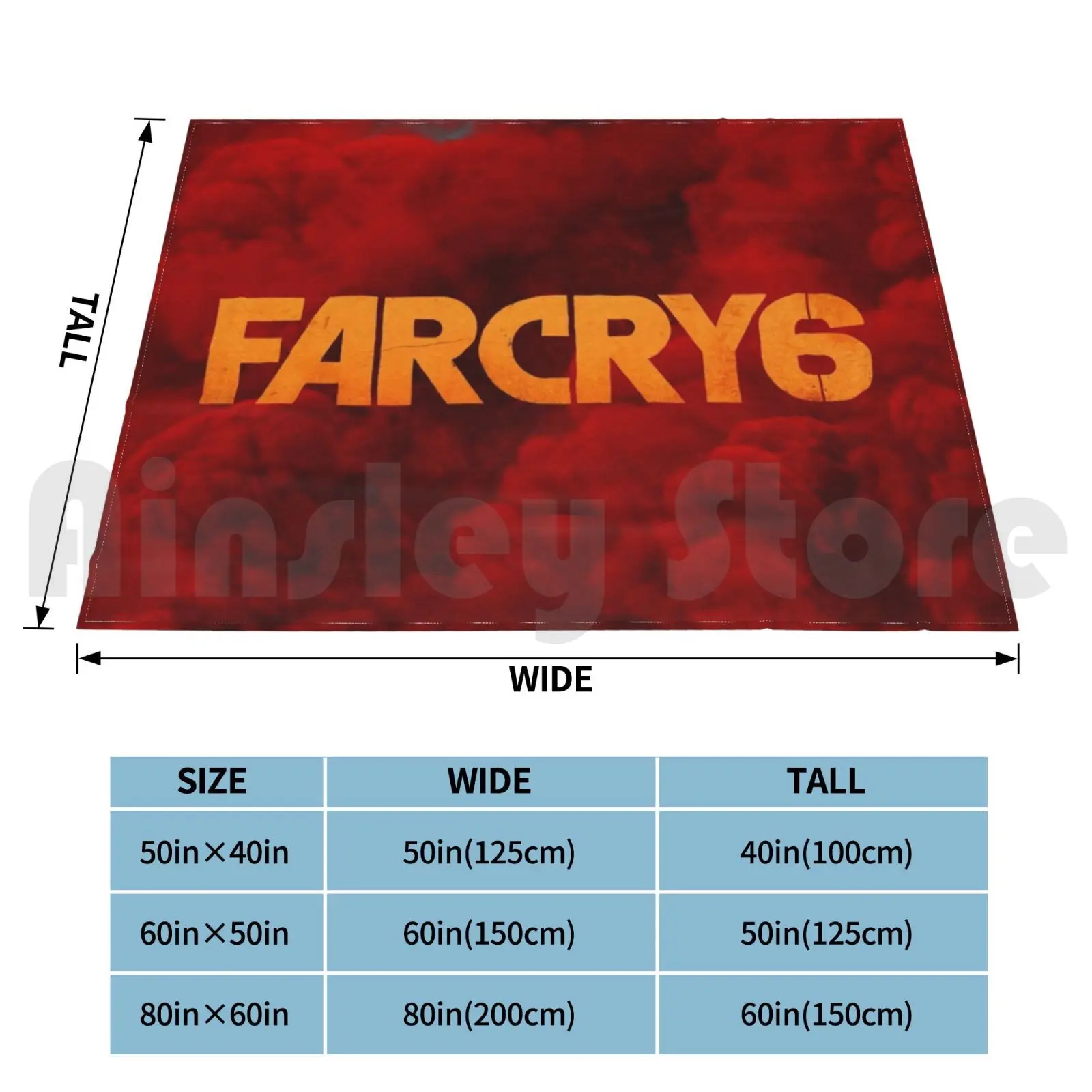 Far Cry 6 Blanket Fashion Custom Far Cry Far Cry 5 Farcry Video Game Video Games Cult Movie Farcry 5 Game