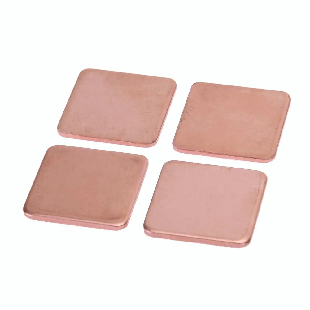 20 pcs 15mmx15mm 0.3mm to 2mm Thick Heatsink Copper Shim Thermal Pads for Laptop IC Chipset GPU CPU Computer Cooling Accessories