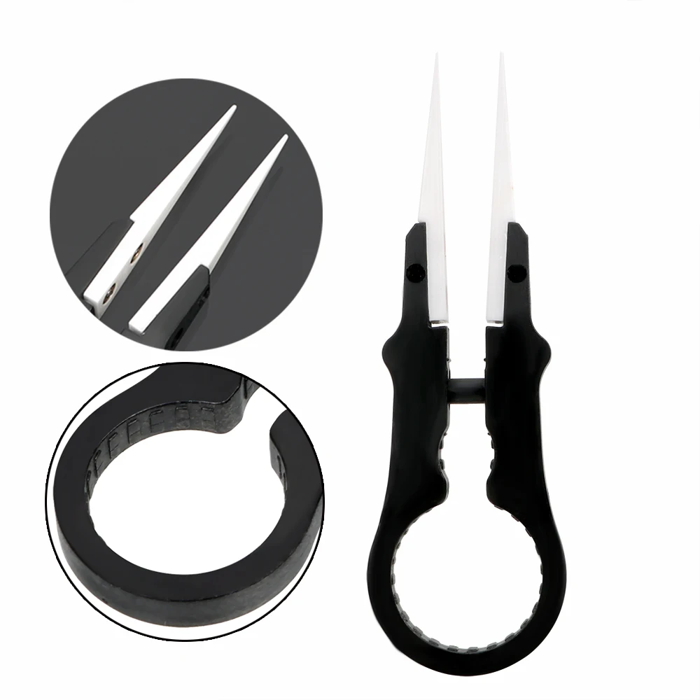 NICEYARD High Temperature Resistance Forceps Ceramic Insulation Tweezers Multifunctional