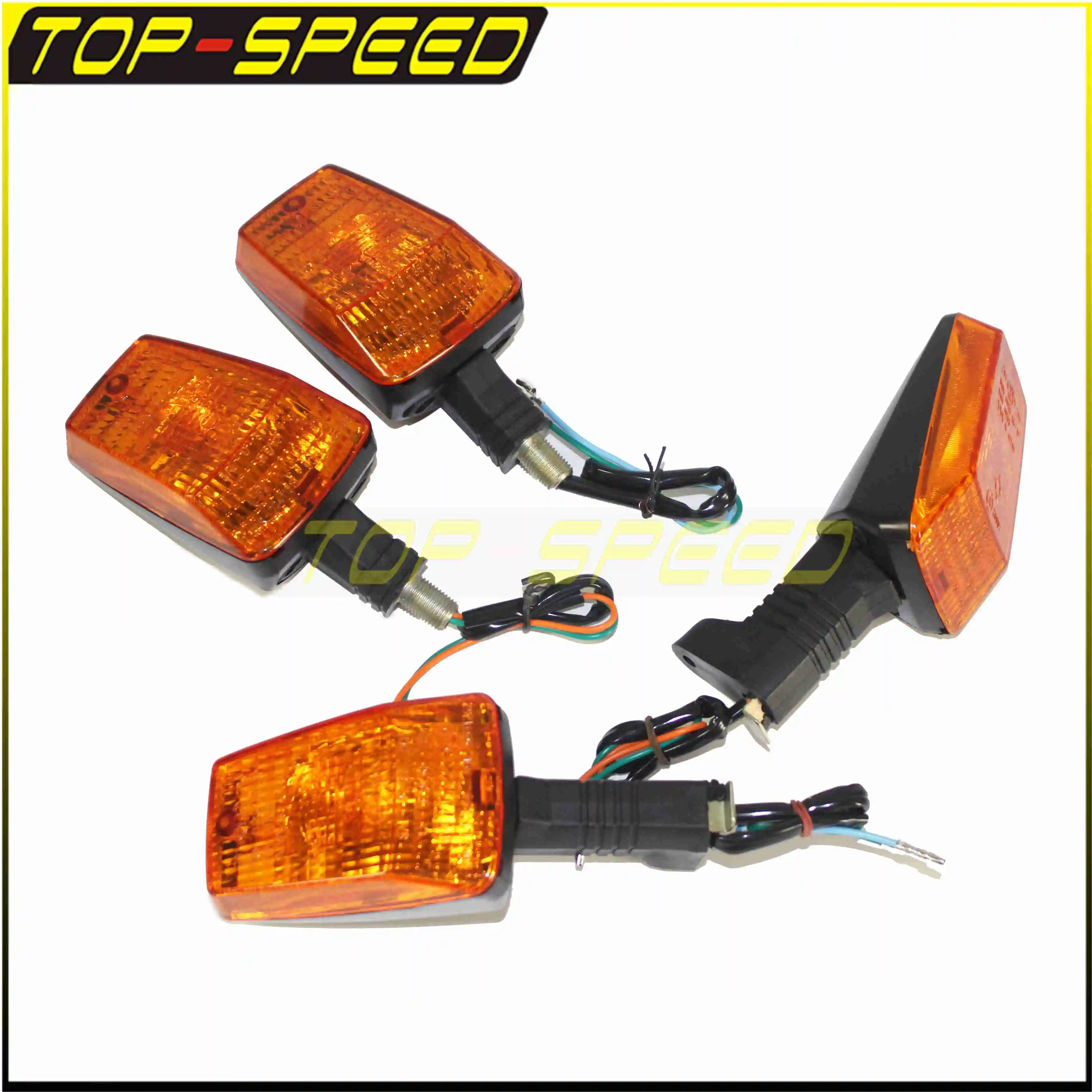 For MZ ETZ 251 Turn Signal Lights Motorbike Fornt And Rear Turn Signal Indicator 12V Amber Flashing Lamp Plastic Shell Blinker