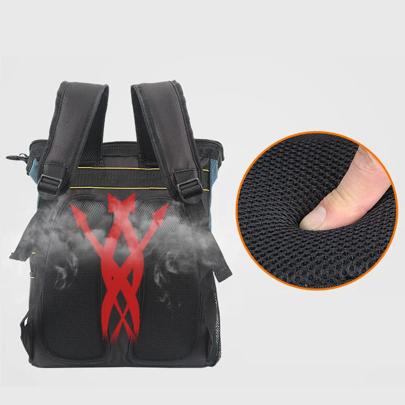 Doppia borsa a tracolla strumento di riparazione multifunzione doppia custodia per attrezzi domestici zaino impermeabile Tote Bag Kit Stereo