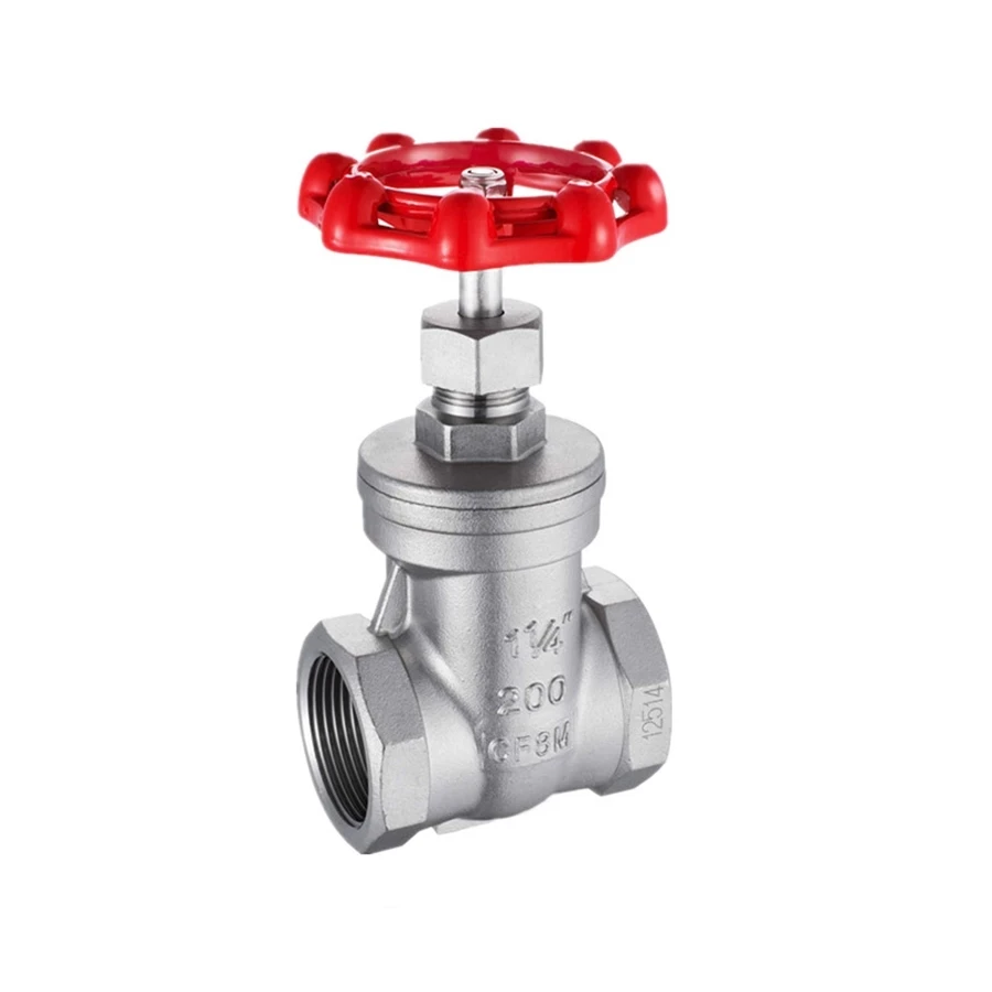 

DN15-50 1/2" 3/4" 1" 1-1/4" 1-1/2" 2" BSPT Female Gate Valve 304 Stainless Steel Water Gas Oil Home Garden