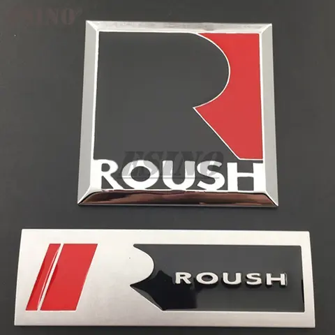 3D Roush Performance Car Trunk Metal Alloy Grill Adhesive Badge Emblem Body Tailgate Accessories For Mustang Shelby GT GT 500