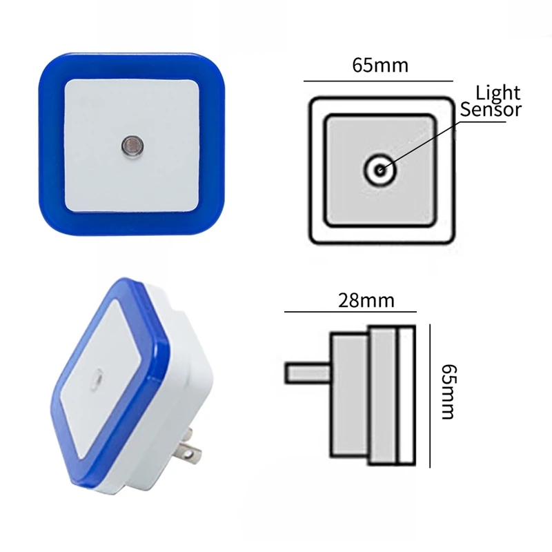 Luminária led noturna para decoração interna, para quarto, com controle de indução, para economia de energia, para bebês dormir