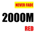Cable trenzado de 8 hilos, 2000m, ROJO
