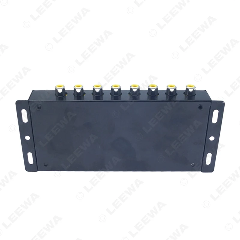 LEEWA Auto Car 1 to 8 Output Video Spliter Monitor Signal Part For DVD/LCD/TV Monitor Display 12V  #CA1322