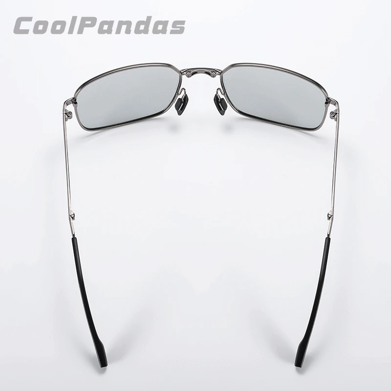 Classic Rectangle Folding Frame Sunglasses Men Polarized Photochromic Driving Glasses Women Chameleon Goggle Oculos masculino