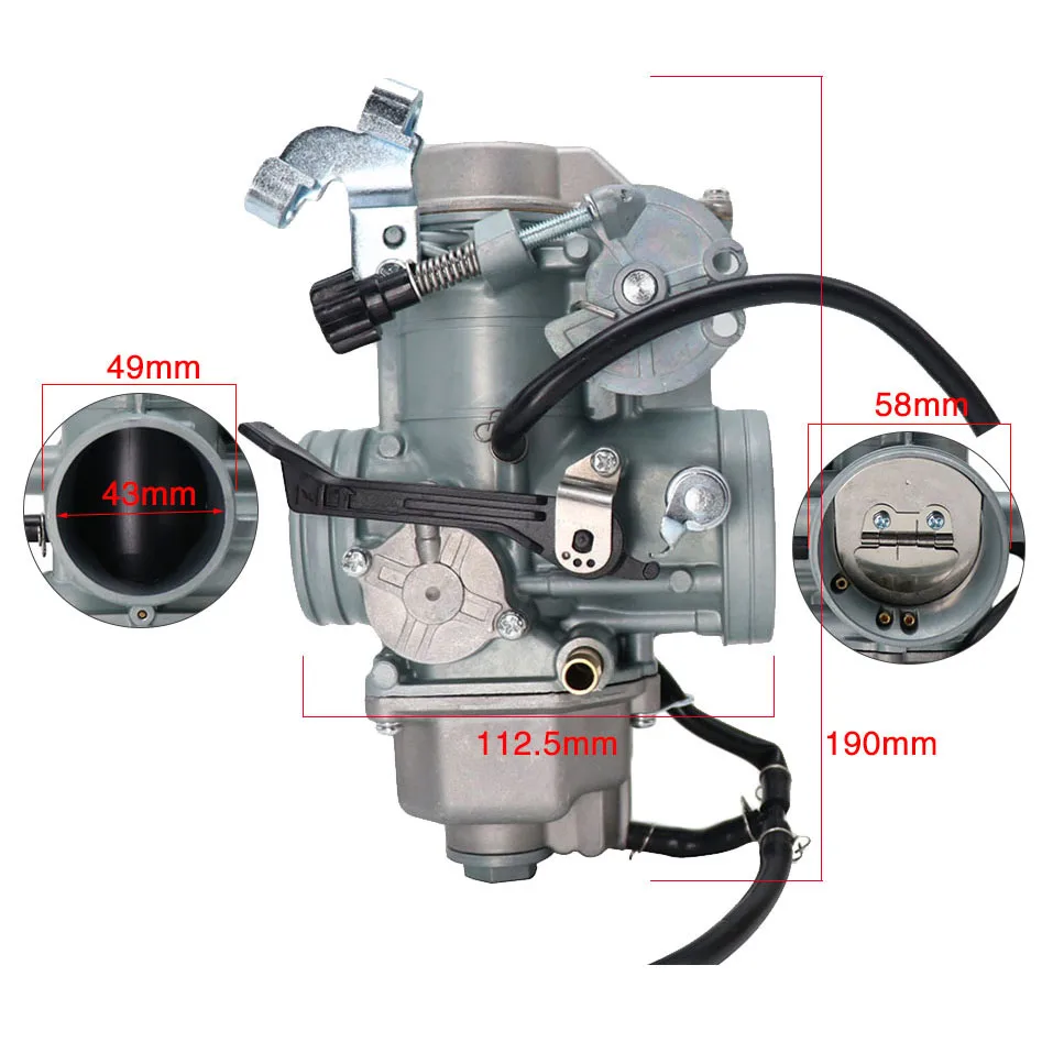 Alconstar-motorcycle příslušenství kolo diapozitiv carbs karburátor komplet 16100-MN1-681 OEM pro Honda 1988-2000 Honda XR600R XR 600R