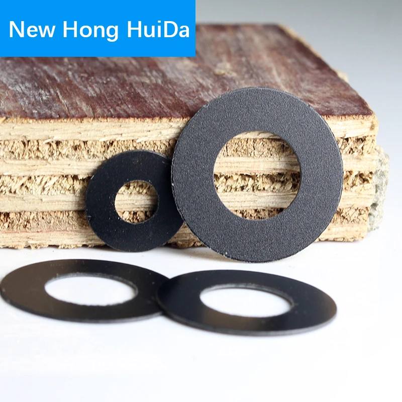 Black PVC Flat Ultra Thin Washer Round Meson Plastic Insulating Gasket Hard mat M2 M2.5 M3 M4 M5 M6 M8 M10