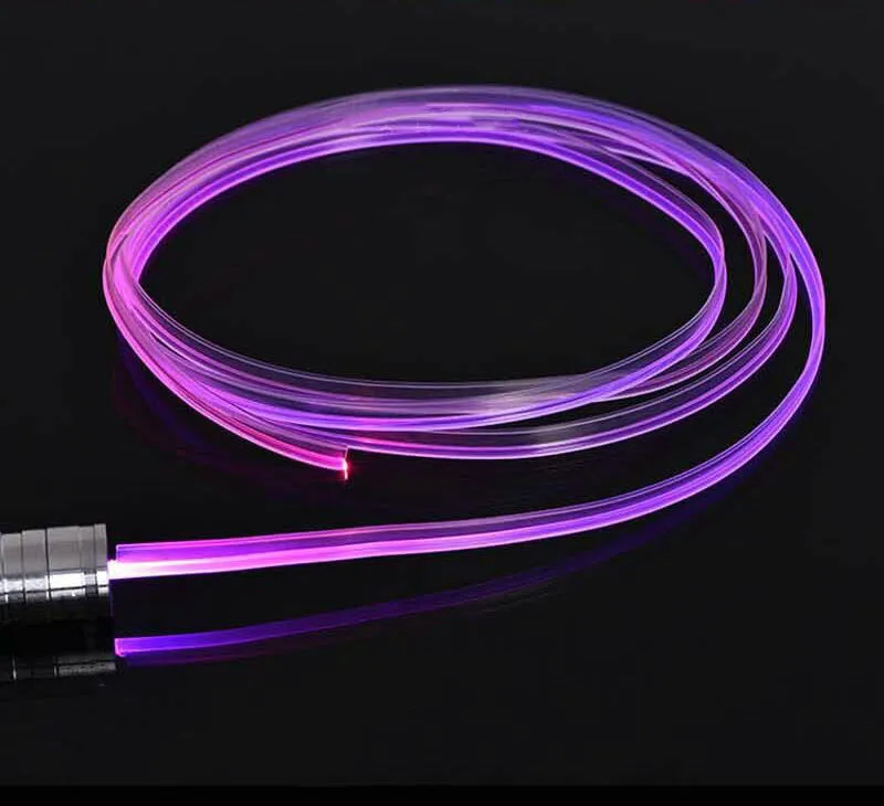 

12v 3W Illuminator LED light Source Engine DIY Car Step Atmosphere Decoration Fiber optic Projector+3mm Black T-type Skirt Cable