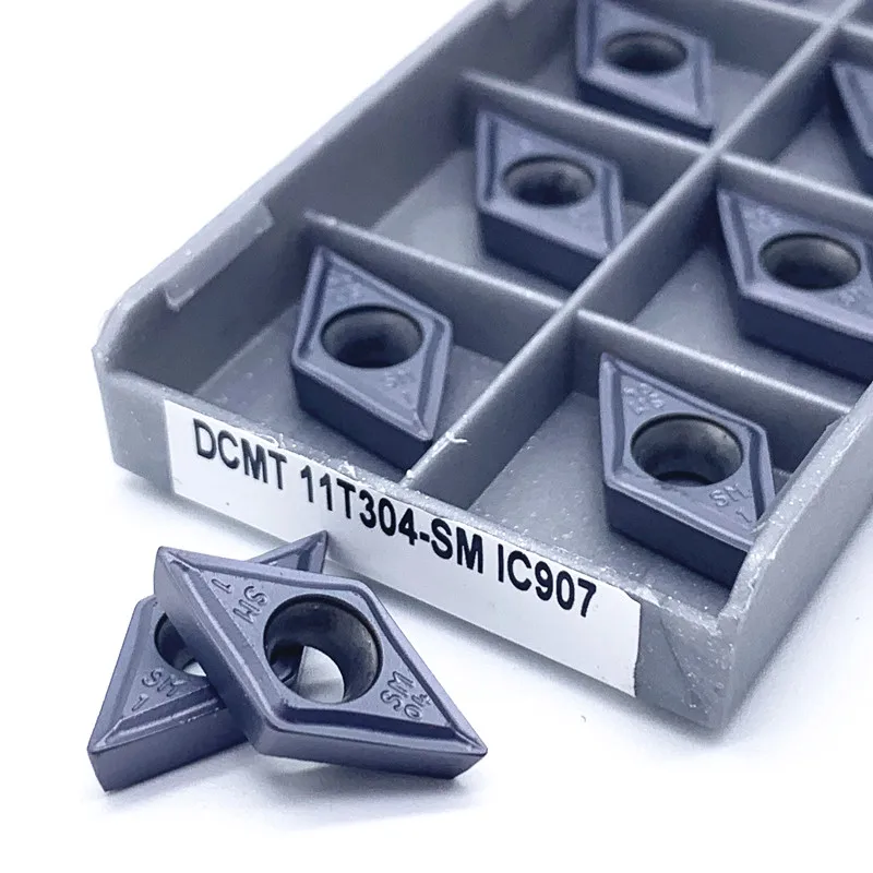 high-quality DCMT11T304 DCMT11T308-SM IC907/IC908  internal turning tool carbide insert turning tool tool lathe turning insert